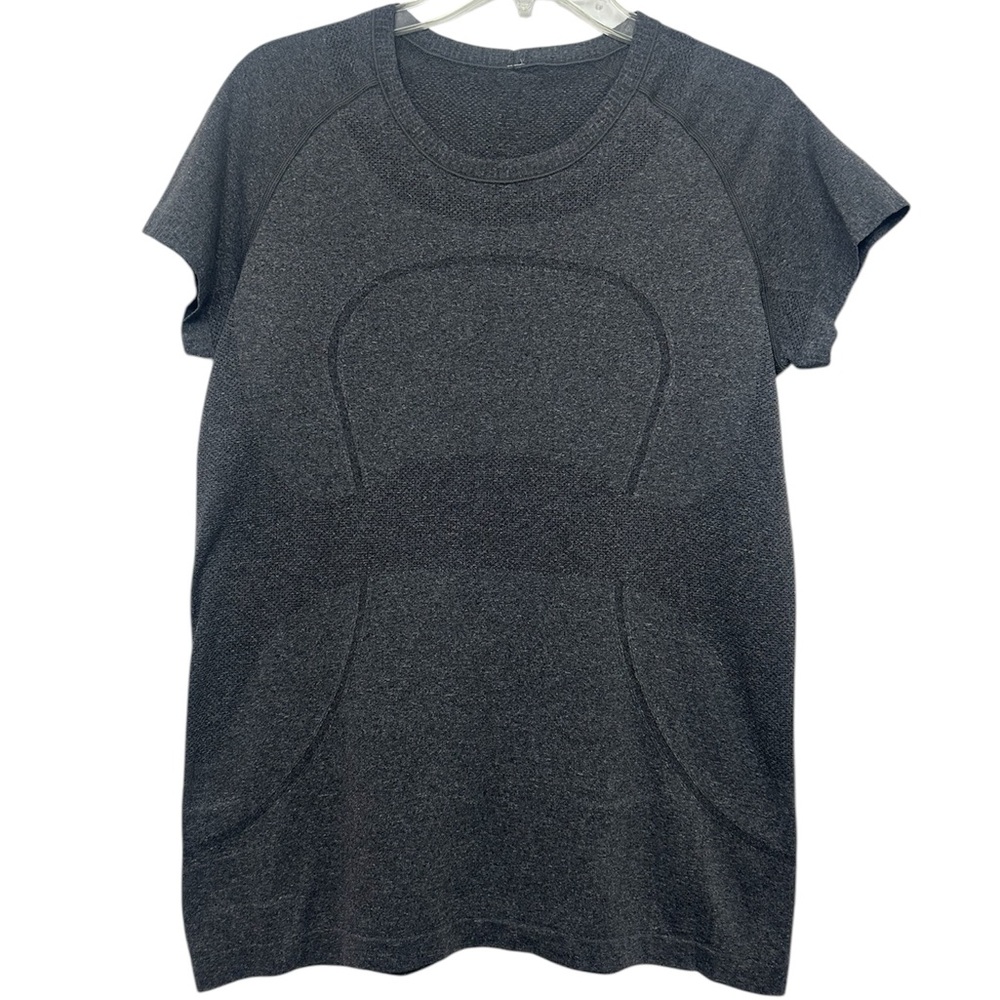 Lululemon Athletica swiftly tech short sleeve crew shirt size 12 heathered gray